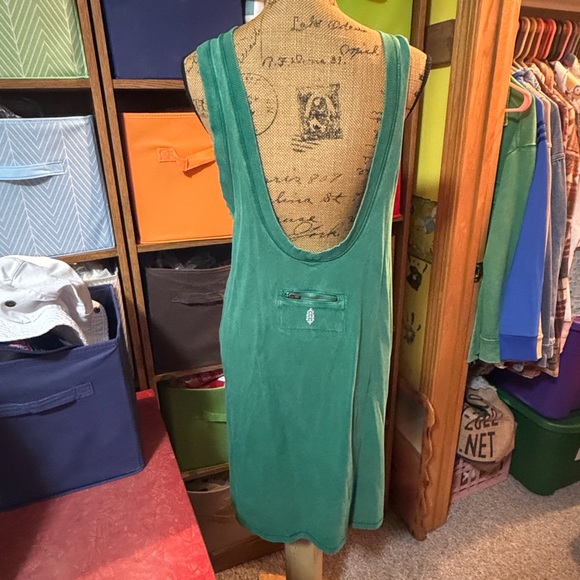 Free People Green Hot Shot tunic tank Backless Dress - Picture 7 of 12